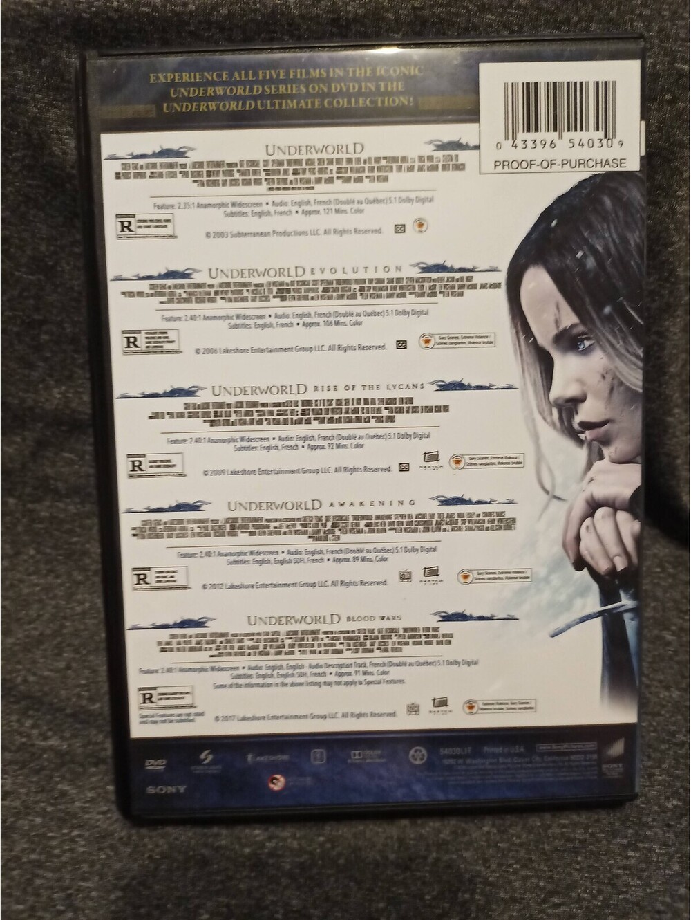 Underworld Ultimate Collection DVD - Picture 2 of 2